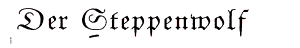 Steppenwolf